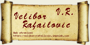 Velibor Rafailović vizit kartica